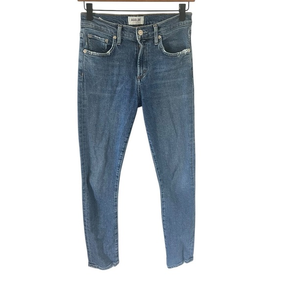 Agolde Toni Mid Rise Cropped Jeans - Picture 1 of 7